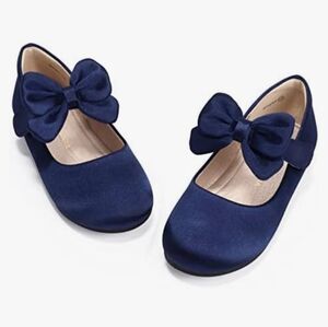 Toddler Girls Navy Mary Jane Ballet Flats - Size 12